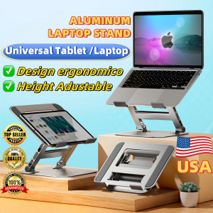 Metal Laptop Riser Laptop Stand Adjustable Holder For Dj Tablet Stand Holder Laptop Rack Laptop Holder Stand Bracket Laptop Dock Laptop Mount Laptop Bracket Portable Foldable Monitor Stand Mount Tablet Mount Macbook Air Stand Holder Laptop Accessories