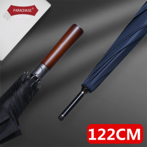 Wooden Handle Large Umbrella: Windproof UV Protection & Sun Protection