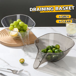 Multifunctional Drain Basket Kitchen Vegetable Basin Creative Fruit Plate for Washing Vegetable Fruit Salad