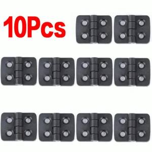 10pcs Door Hinges Nylon Plastic Butt Window Hinges For Electric Box Cabinet Industrial Box Bearing Hinge Binder Home Hardware