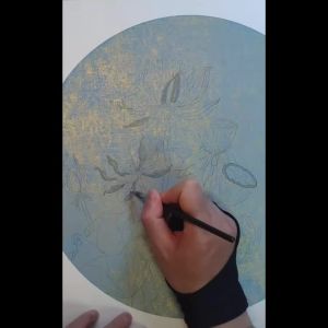 Random color Gold Leaf Sheets 15 Pcs Imitation Gold Foil Sheets for Arts Painting Gilding Crafts Decoration