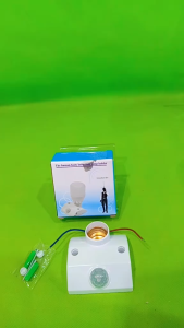 E27 Fitting Adapter Lampu Otomatis Pir Motion Infrared Sensor Gerak