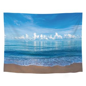 VIKAMA Iceland Town Landscape Tapestries Ins Nordic Coastal Cities Photography Background Cloth Wall Decoration Room Decoration