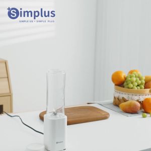 ⚡️พร้อมส่ง⚡Simplus เครื่องปั่นไฟฟ้า ใช้ในบ้าน ปั่นน้ำผลไม้ ดีไซน์แก้วน้ำ กำลังไฟ 150W Juicers