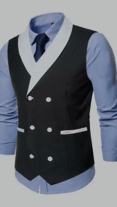 Áo gile nam áo gile cổ vest phong cách Châu Âu thiết kế tỉ mỉ tạo nên sự sang trọng lịch lãm cho phái mạnh H66