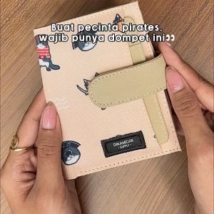 Robin Pirates Cat - Dompet lipat wanita dompet cewek cardholder donpet koin perempuan Dinamican Supply