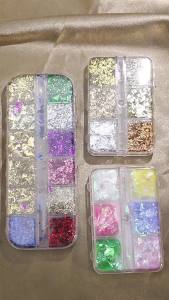 Sequins Resin Accessories Polymer Clay Flakes Filler Epoxy Resin Glitter Powder Nail Filling Material For Jewelry Making DIY