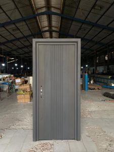 Pintu Baja Single Warna Hitam Doff 88x205 cm (Pintu utama dan Pintu Kamar Tidur)