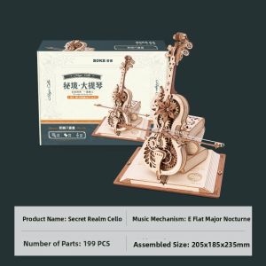 JINWUCHUANGYI | DIY Assembly Wooden Puzzle Toy Female Graduation Gift