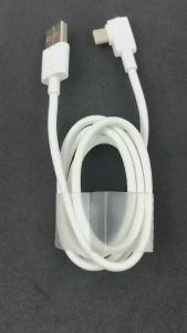 Cáp USB Type C Infinix 1M Đầu Cắm 90 Độ Sạc Nhanh Truyền Dữ Liệu Dành Cho Note/Hot 70 60 50 40 30 GT 50 30 20 Pro Razr 50 40 Ultra Chất Liệu PVC Trắng