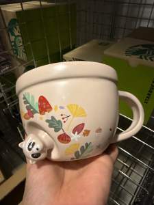 💯% Starbucks Raccoon Russet Leves แรคคูน แก้วสตาร์บัคส์