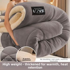 Thick Warm Lamb Wool Blanket