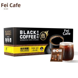 FEI CAFE | Instant Pure Black Coffee Powder 40 Servings