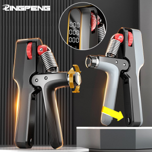 Electronic Counting Timing Grip Strength Device Adjustable Weight Fitness Hand Strength Training Grip Strength Device Hand