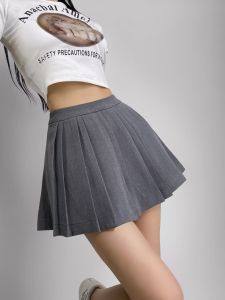 Váy Ngắn Xếp Ly Chữ a Cạp Cao Cho Nữ Váy Ngắn Phong Cách Đại Học Chống Ánh Nắng Váy Ngắn Cho Nữ Váy Ngắn Xếp Ly