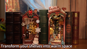 [พร้อมส่ง Eng.Version] Christmas Indoor Scene DIY Book Nook Kit Rolife TGC07