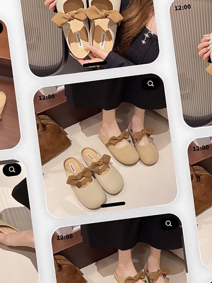 Wanita Sandal Selop Strap Pita kupu-kupu/Sandal Wanita / Sandal Flat Anti Slip/ Sandal Karet Wanita