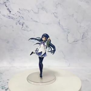Bandai | New Anime Puella Magi Madoka Magica Figure Akemi Homura Action Figural Pvc Model Kawaii Decoration Doll Kids Toy Christmas Gift