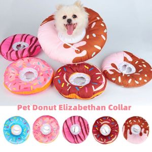 Sweet Donuts Cat Elizabethan Collar Pet Dog Neck Cone Recovery Collar For Anti-Bite Lick Surgery
