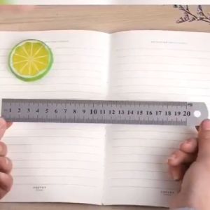 MD-A107 Penggaris Besi 30CM Stainless Steel Ruler 50CM Penggaris 15CM Serbaguna Perlengkapan Sekolah