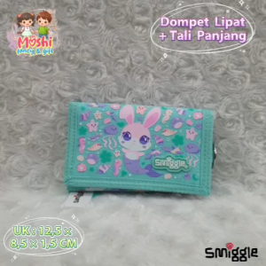 Dompet Lipat Anak Rabbit Bunny Hijau Pink / Dompet Anak Perempuan Girl Rabbit Tali Selempang / Wallet Girl