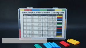 580/320PCS Set Heat Shrink Tubing Isolasi Bakar Pembungkus Pelapis Sambungan Kabel Kawat Listrik Gabungan + Kotak