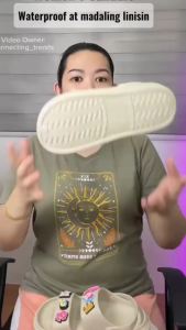 New Womens Fashion slip-on Sandals Thick 5cm Sole Comfortable Two-in-One Design Rubber Non-slip Open Toe Sandals Multifunctional Waterproof High-Quality Stylish Outdoor and Home Wear Sandals 0125523