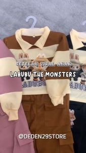 Setelan Viral Anak Perempuan Motif Labubu Untuk Anak Usia 1-12 Tahun