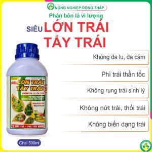 Phân Bón Lá VL ĐNA-BO Hiệu SIÊU LỚN TRÁI TẨY TRÁI – Không Da Lu Da Cám – Phì Trái Thần Tốc Không Rụng Trái Sinh Lý – Không Nứt Trái Thối Trái Không Biến Dạng Trái (Chai 500ml)