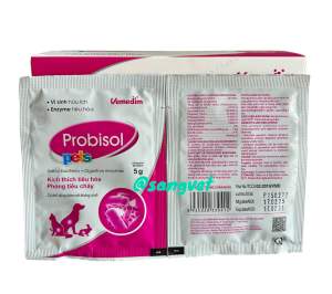 10 Gói Vemedim PROBISOL PETS 5g - MEN TIÊU HÓA CHO CHÓ MÈO THỎ CUNG CẤP VI SINH HỮU ÍCH ENZYM VÀ BETA GLUCAN (5G)