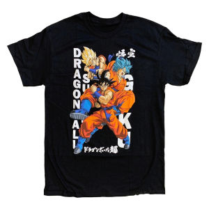 Bandai | Dragon Ball Z Print Short Sleeve Cotton T-Shirt Son Goku Vegeta Men Women Kid Clothes Harajuku Y2k Tee Vintage Family Clothes