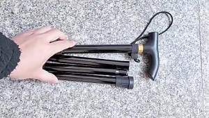 Multifunction Walking Stick Trekking Poles Telescopic Fold Crutches Hiking Stick Crutch Elderly Metal Stick Walking Cane Outdoor