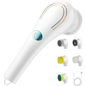 Household Electric Automatic 5-In-1 Cleaning Brush Tool Of Kitchen Electric Magic Cleaning Brush Electric Cleaning Brush