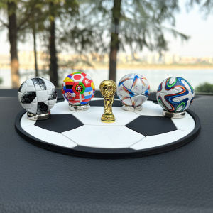 Mini World Cup Football Model Display Creative Collectible Star Messi Cristiano Ronaldo Statue Birthday Gift Fan Supplies