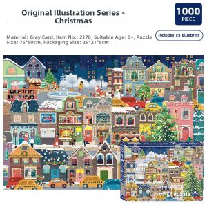 Gubu | Christmas New Year Decorative Relaxing Jigsaw Puzzle 1000 Pieces
