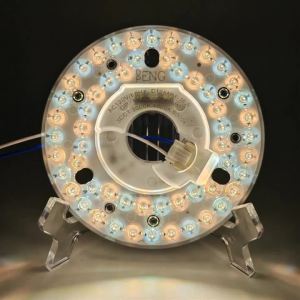 4.92inch LED Ceiling Fan Light Retrofit Kit 18W 3CCT 3000K 4000K 6000K Dimmable Round Ceiling Light Replacement PC Board
