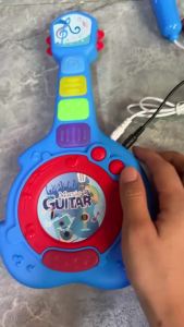 CONUSEA | Kids Microphone Guitar Toy Portable Childrens Party Karaoke Electronic Musical Guitar Educational Toy Girl Boys Christmas Gifts