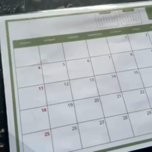 Corporate Design Big Table Calendar 2026 Flat Calendar 2026 Personalized Desk Calendar 11x17 inches