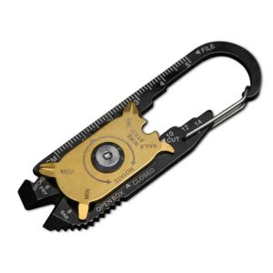 Outdoor 20 in 1 Multi Functional Combination Tool Stainless Steel EDC Tool Card Mountaineering Portable Home Emergency Keychain