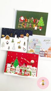 Pinky Bee Kartu Natal Christmas Greeting Card Pop Up 3D 67271400