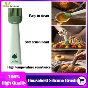 Kitchen Pancake Edible Baking Small Brush Silicone Barbecue Oil Brush Three-Color Oil Brush Household