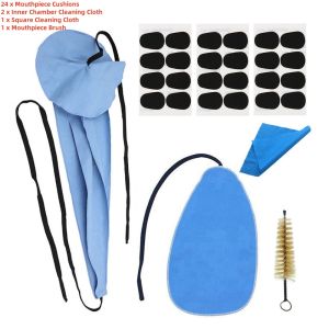 Saxophone Cleaning Kits with Mouthpiece Cushions Inner Chamber Cleaning Cloth Mouthpiece Brush Sax Clarinet Cleaning Tools