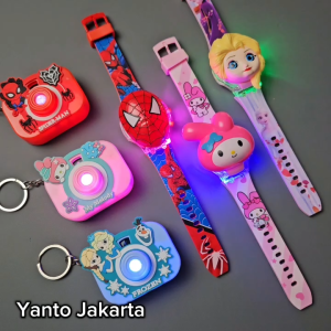 Jam anak lampu musik free kamera laser