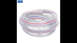 5M 10M Oil Pipeline 1 INCH Transparent Steel Wire Reinforced Suction Transparent PVC Spring Tube Agricultural Irrigation