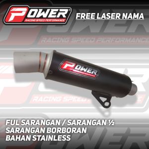 [ TERMURAH ] KNALPOT COPY WRC BLACK SERIES ORIGINAL POWER INLET 38 & INLET 50