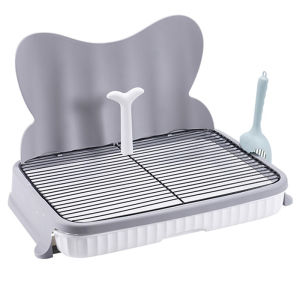 Cá voi con chó đi tiểu khay với vách ngăn loại ngăn kéo lớn nhà vệ sinh cho chó con chó con bô