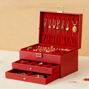 HONGMEITIANYI | High-end Practical Jewelry Box for Bride and Groom