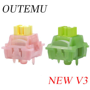 Outemu Silent Peach V3 Switch Lubed Silent Lemon V3 Switches Mechanical Keyboard Linear Tactile 5Pin Paragraph Axis Hot swap