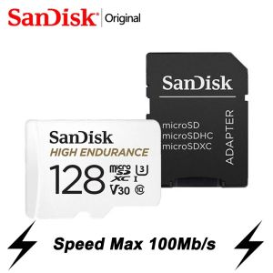 SanDisk ทนทานสูงไมโคร SD / 128GB / 256GB / 512GB / 1 Tb/ 2TB U3 V30 4K /Tf การ์ดการ์ดความจำความเร็วสูงสำหรับจอมอนิเตอร์วิดีโอ