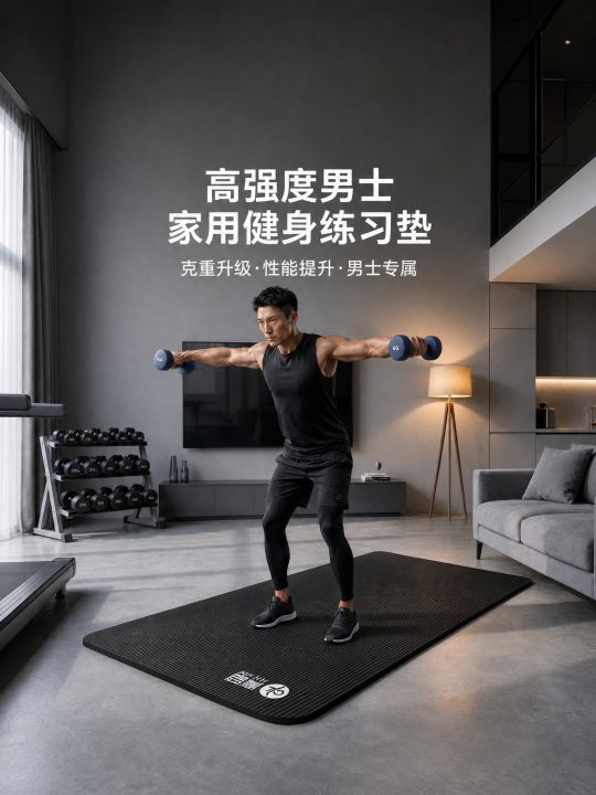 Anti-Slip Shock-Absorbing Silent Exercise Mat for Men | Lazada